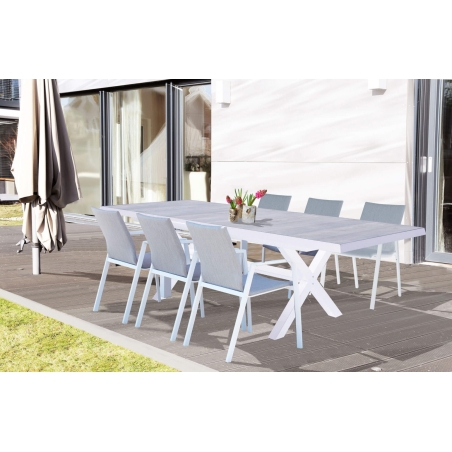 Tavolo Djerba 200/260x100 - Bianco -2