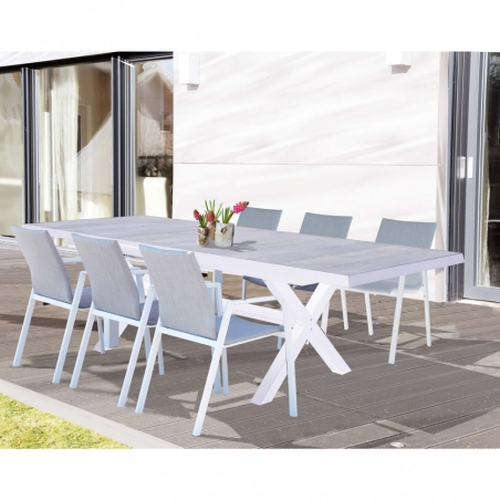 Tavolo Djerba 200/260x100 - Bianco -4