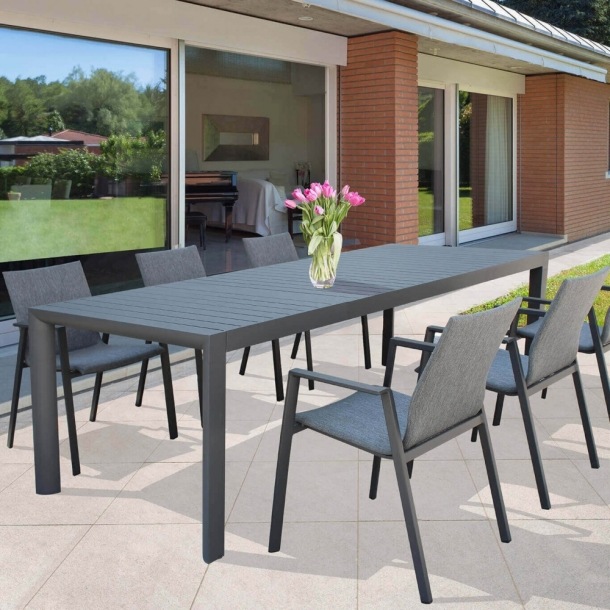 Tavolo Houston 135/180x70 - Antracite -7