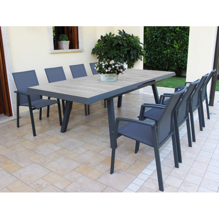 Tavolo Seattle 205/265x105 - Antracite -6