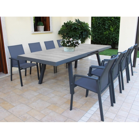 Tavolo Seattle 205/265x105 - Antracite -6