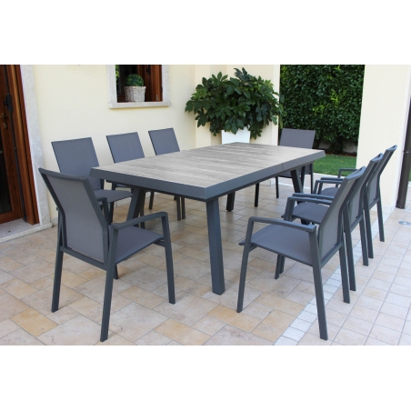 Tavolo Seattle 205/265x105 - Antracite -7