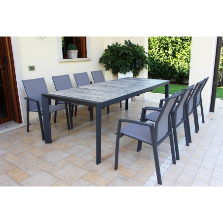 Tavolo Portland 175/235x100 - Antracite -6