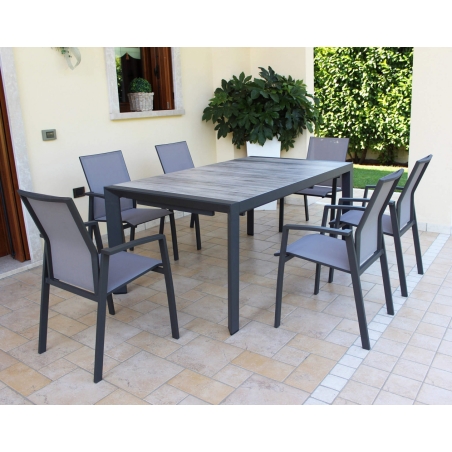 Tavolo Portland 175/235x100 - Antracite -7