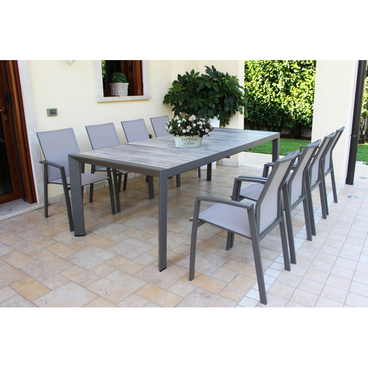 Tavolo Portland 175/235x100 - Antracite -6