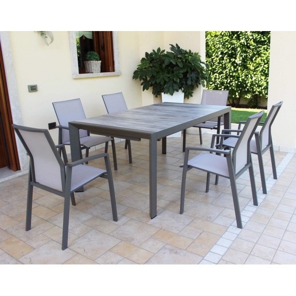 Tavolo Portland 175/235x100 - Antracite -7