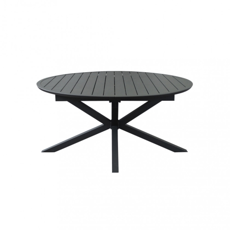 Tavolo Rotondo Camelot Allungabile 150/200x150 - Antracite -8
