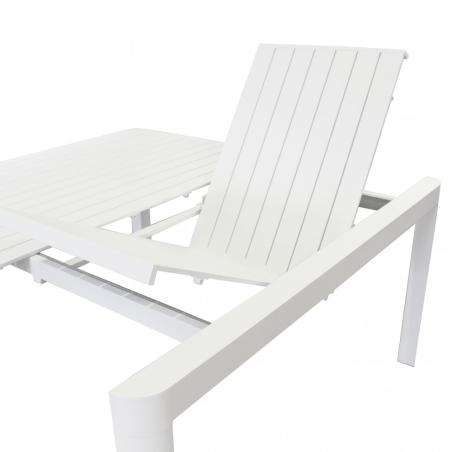 Tavolo Washington Allungabile 100/150x150 - Bianco -5