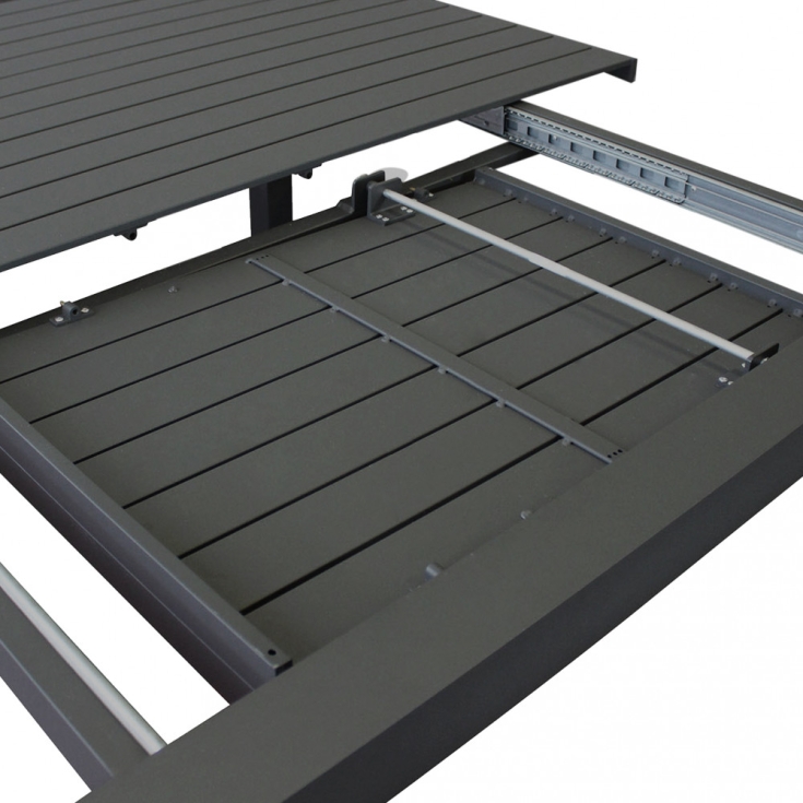 Tavolo Washington Allungabile 100/150x150 - Antracite -5