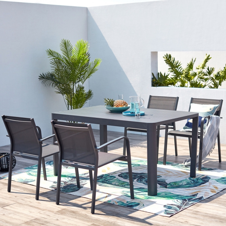 Tavolo Washington Allungabile 100/150x150 - Antracite -9