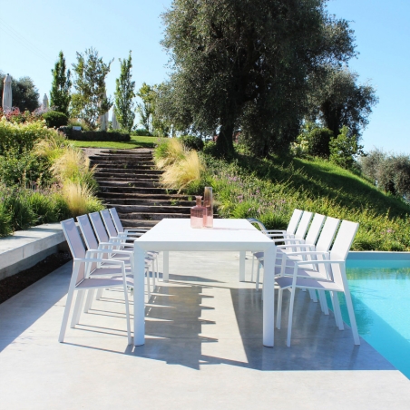 Tavolo Houston 225/300x100 - Bianco -5