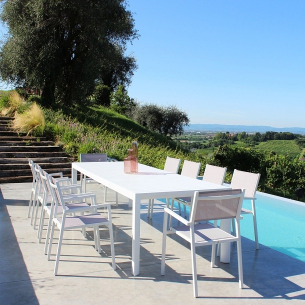 Tavolo Houston 225/300x100 - Bianco -6