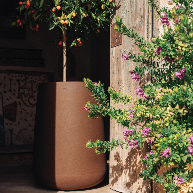 Portavaso da giardino a Goccia alto 55cm Cromia - Monacis -7