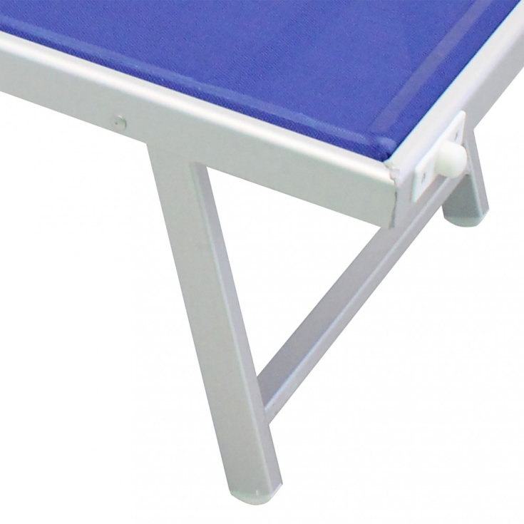 Lettino prendisole Blu Alluminio BARI