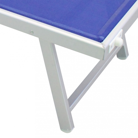 Lettino prendisole Blu Alluminio BARI