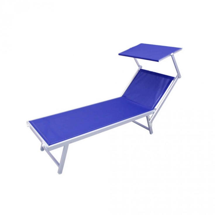 Lettino prendisole Blu Alluminio JESOLO