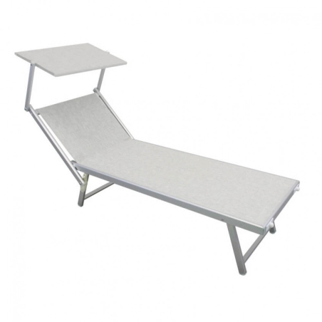 Lettino prendisole Grigio Alluminio JESOLO