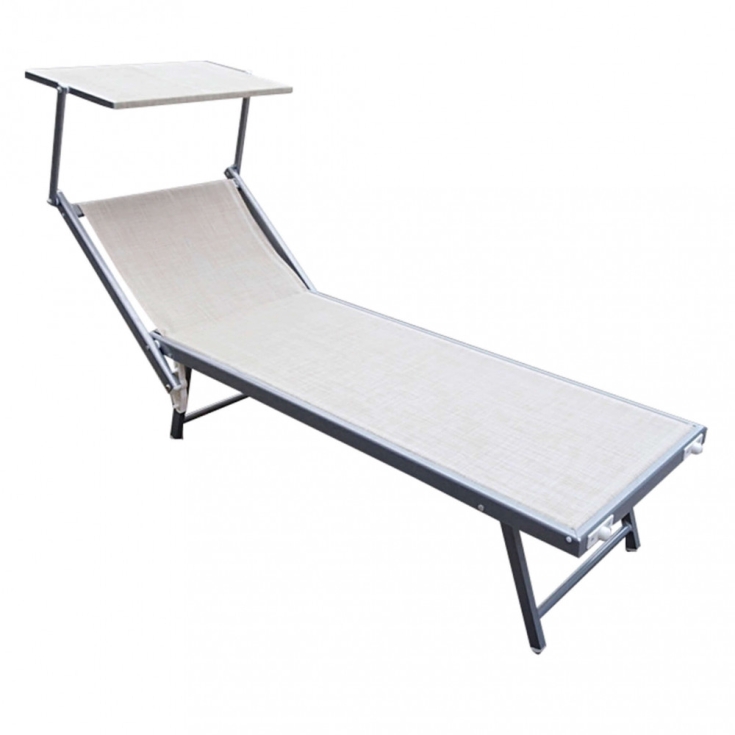 Lettino prendisole Beige  RIMINI