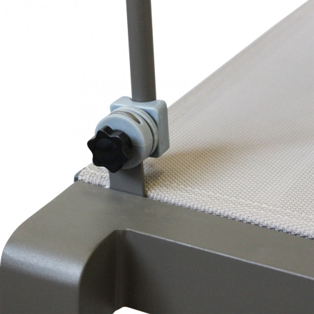 Lettino prendisole Taupe Alluminio MADISON