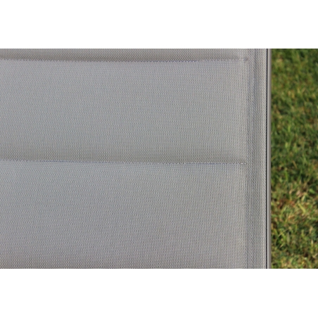 Lettino prendisole Taupe Alluminio FORMENTERA Impilabile -2