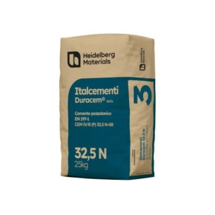 Cemento grigio R 32,5 25 Kg Duracem Italcementi -1