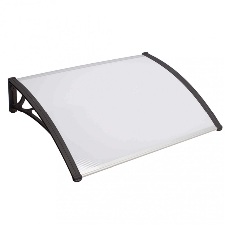 Pensilina 150x100 cm copertura Trasparente struttura Grigio