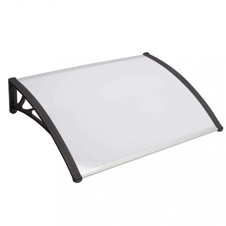 Pensilina 150x100 cm copertura Trasparente struttura Grigio