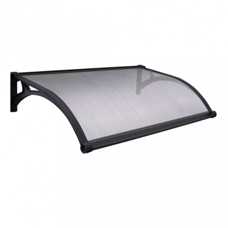 Pensilina 120x100 cm  con led copertura Opaco struttura Grigio scuro