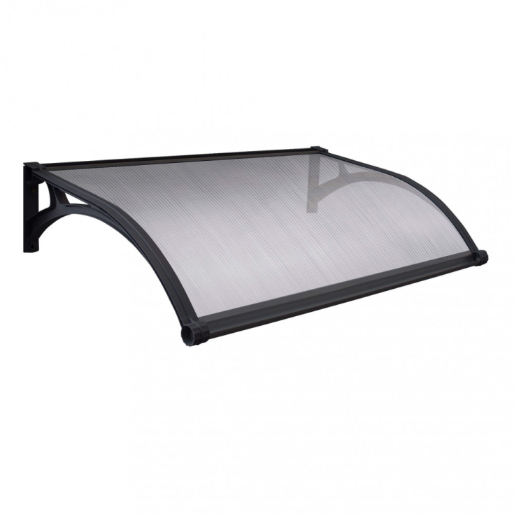 Pensilina 150x100 cm  con led copertura Opaco struttura Grigio scuro