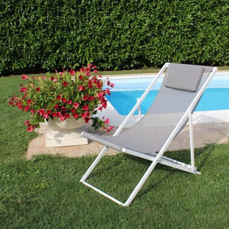 Sdraio Avana Bianco 98x55x75cm -2