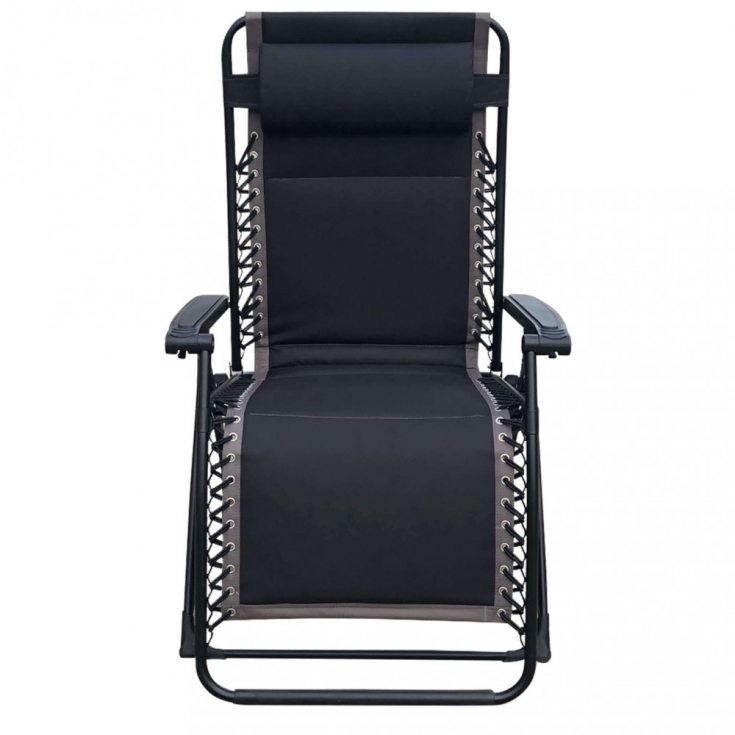 Sdraio Comfort Xxl Pieghevole Nero 97x78x115cm -5