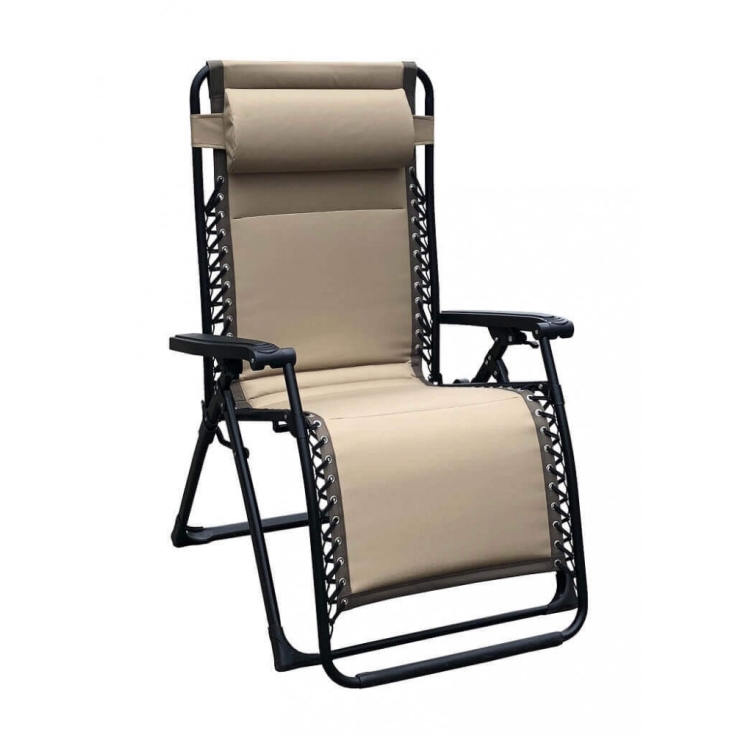 Sdraio Comfort Xxl Pieghevole Marrone 97x78x115cm -3