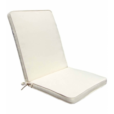 Cuscino in Poliestere 90x40cm spesso 4cm sfoderabile Ecrù Real