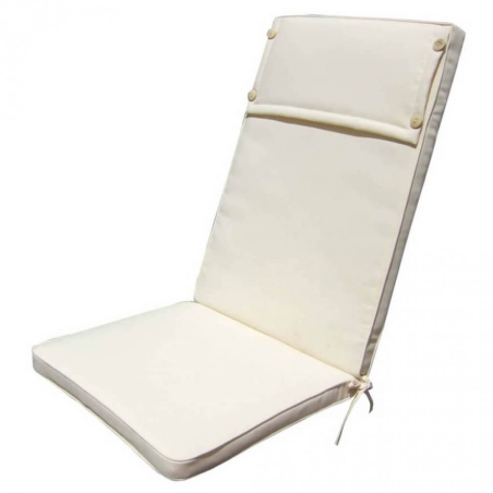 Cuscino in Poliestere 115x46cm spesso 4cm sfoderabile Ecrù Real