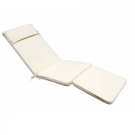 Cuscino in Poliestere 175x49cm spesso 4cm sfoderabile Ecrù Real