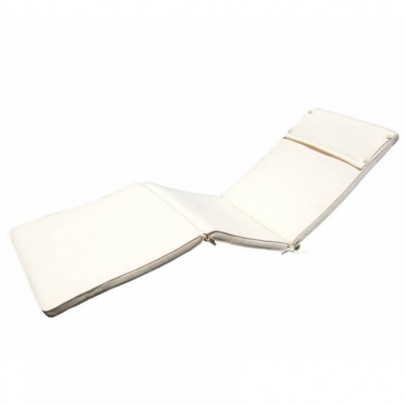 Cuscino in Poliestere 195x59cm spesso 4cm sfoderabile Ecrù Real