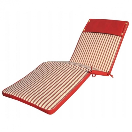 Cuscino in Poliestere 195x59cm spesso 4cm sfoderabile Rosso Real