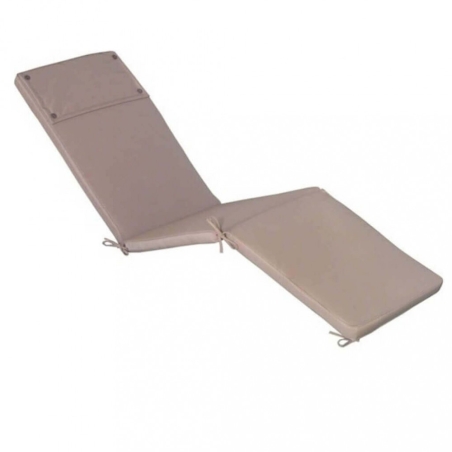 Cuscino in Poliestere 173x47cm spesso 4cm sfoderabile Tortora Steamer