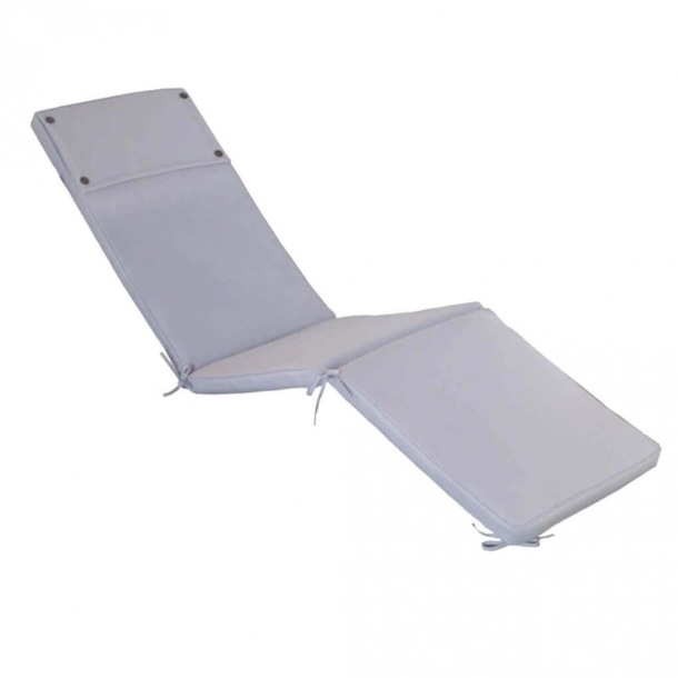 Cuscino in Poliestere 173x47cm spesso 4cm sfoderabile Grigio Steamer