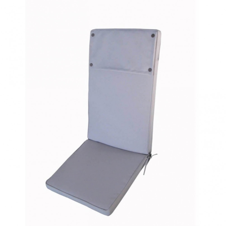 Cuscino in Poliestere 113x49cm spesso 4cm sfoderabile Grigio Real