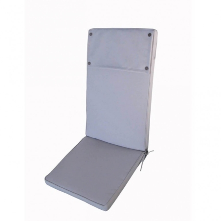 Cuscino in Poliestere 113x49cm spesso 4cm sfoderabile Grigio Real