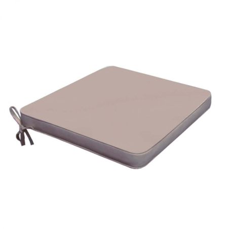 Cuscino in Poliestere 50x45cm spesso 4cm sfoderabile Tortora Real