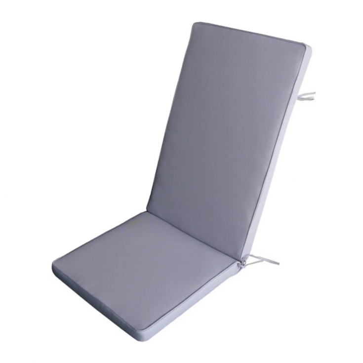 Cuscino in Poliestere 95x44cm spesso 4cm sfoderabile Grigio Real