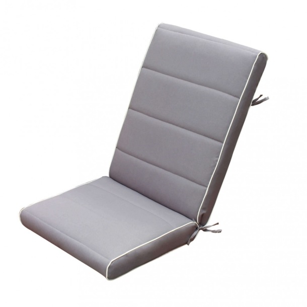 Cuscino in Poliestere 90x40cm spesso 8cm sfoderabile Grigio