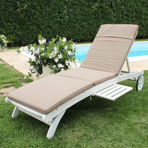 Cuscino in Poliestere 194.5x59cm spesso 4cm sfoderabile Tortora RealEDILIAMO EDENYA