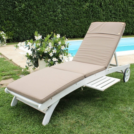 Cuscino in Poliestere 194.5x59cm spesso 4cm sfoderabile Tortora RealEDILIAMO EDENYA