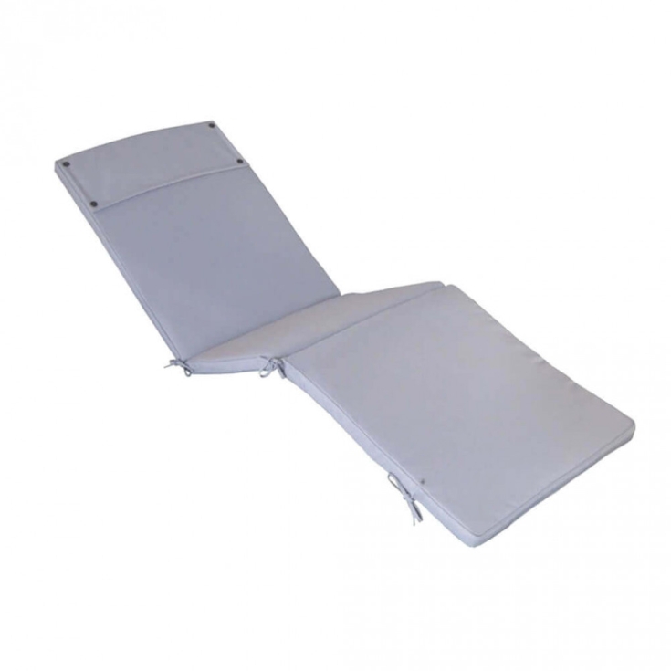 Cuscino in Poliestere 194.5x59cm spesso 4cm sfoderabile Grigio RealEDILIAMO EDENYA