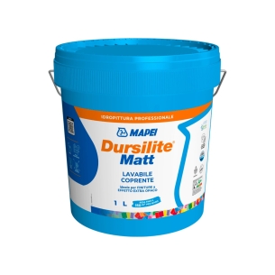 Idropittura murale per interni bianca Dursilite Matt Mapei 1LTMAPEI