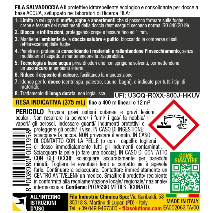 Salvadoccia Fila Anti ifiltrazione per docciaFILA