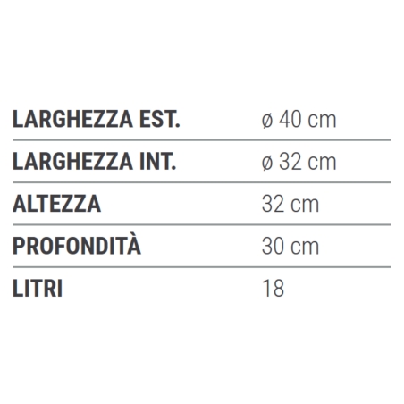Vaso da esterno doppiobordo Festone Rome Monacis -5